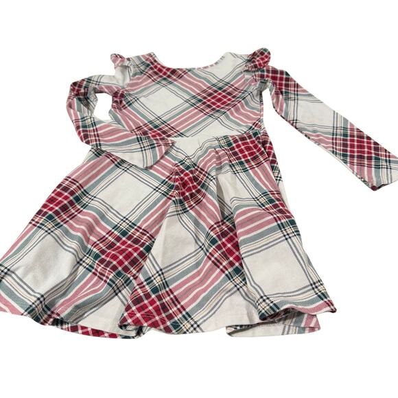 Children's Place Toddler Girl 5T Holiday Plaid Dress - Picture 2 of 4